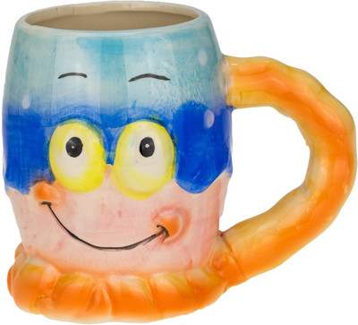 

Avenue Happy Ceramic Mug(350 ml), Multicolor