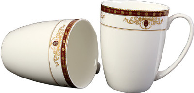 

Aspirationz Az-Ds090-2 Pcs Bone China Mug(360 ml, Pack of 2)