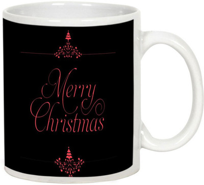 

AllUPrints Merry Christmas To All My Friends Ceramic Mug(325 ml), White