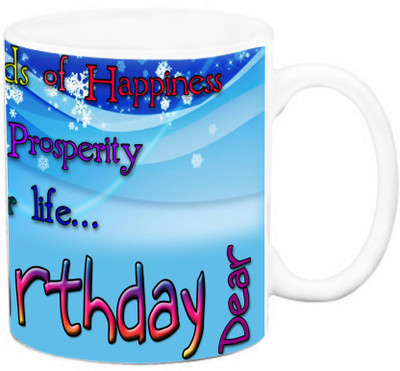 

EFW Happy Birthday - Wish You Loads of Happiness Ceramic Mug(325 ml), White