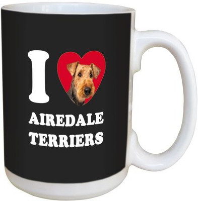 

Tree Free Free Greetings LM45147 I Heart Airedale Terriers Ceramic with Full-Sized Handle, 15-Ounce Ceramic Mug(60 ml), Multicolor