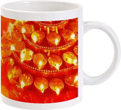 

Lolprint 117 Diwali Ceramic Mug(325 ml)