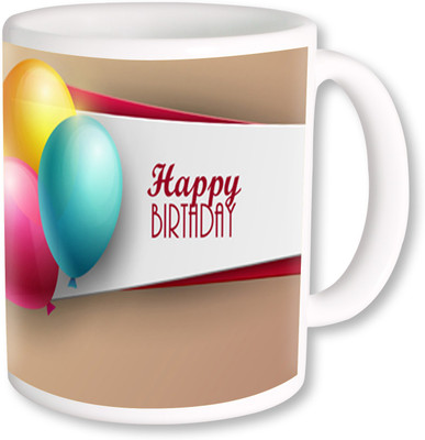 

PhotogiftsIndia Happy Birthday Gifts 13 Ceramic Mug(325 ml), Multicolor