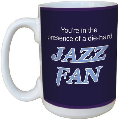 

Tree-Free Greetings Greetings lm44168 Jazz Basketball Fan Ceramic with Full-Sized Handle, 15-Ounce Ceramic Mug(60 ml), Multicolor