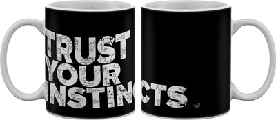 

Artifa Trust Your Instincts Porcelain, Ceramic Mug(350 ml), Multicolor