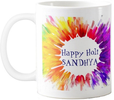 

Exoctic Silver Happy Holi Sandhya Series002 Ceramic Mug(330 ml), Multicolor