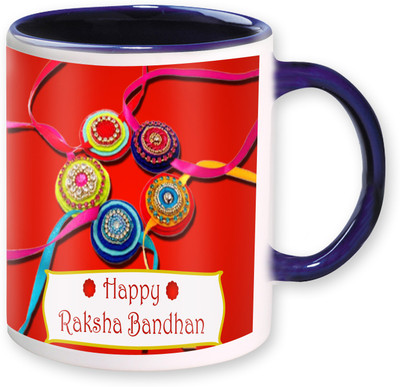 PhotogiftsIndia Happy Raksha Bandhan 02 Ceramic Mug(325 ml), Multicolor