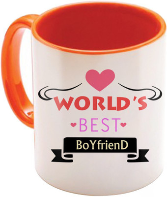 

SKY TRENDS Wonderful & Best Valentine Orange Gift For GirlFriend,Boyfriend,Husband,Wife,Friend Design Cod 136 Ceramic Mug(325 ml)