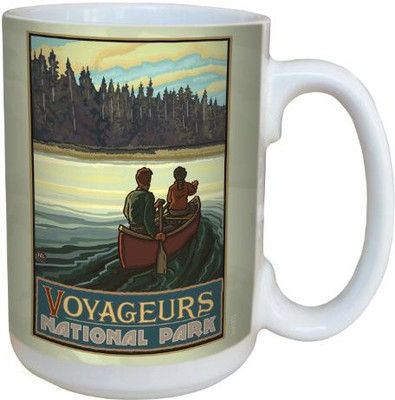 

Tree-Free Greetings Greetings lm43322 Vintage Voyageurs National Park Canoeing by Paul A. Lanquist Ceramic with Full-Sized Handle, 15-Ounce, Multicolored Ceramic Mug(60 ml), Multicolor