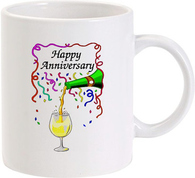 40% OFF on Lolprint Happy Anniversary Champagne Ceramic Coffee Mug(325 ml) 40% OFF on Lolprint Happy Anniversary Champagne Ceramic Coffee Mug(325 ml)