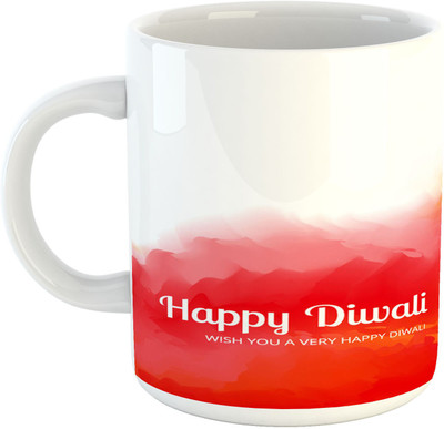

Deeher Gifts Happy Diwali Design2 Ceramic Mug(330 ml), Multicolor