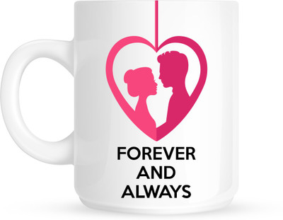 

HuppmeGift Forever White Ceramic Mug(350 ml)