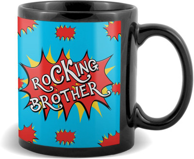 

SKY TRENDS Rocking Brother Black coffee Ceramic Mug(320 ml)