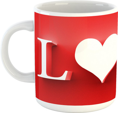 

Deeher Gifts love design 11 Ceramic Mug(330 ml), Multicolor