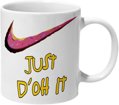 

Mooch Wale Just D'Oh It Ceramic Mug(325 ml), Multicolor