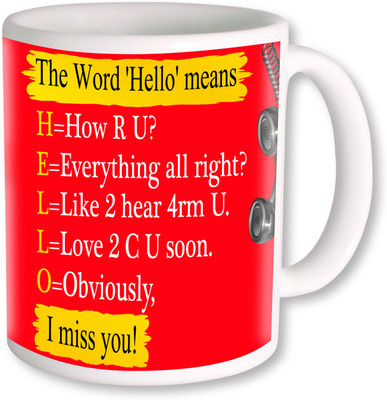 

PhotogiftsIndia I miss you coffee mug Ceramic Mug(325 ml), Multicolor