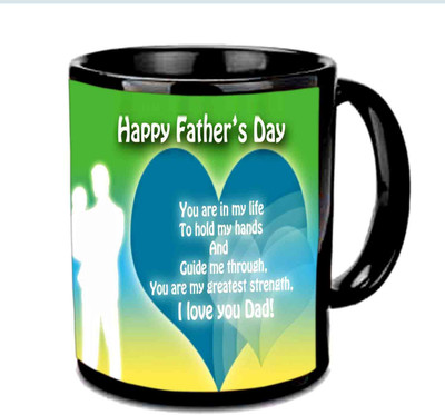 

Raj Laxmi Very Nice Quote About Fathers Day Multicolor Ceramic Mug(350 ml), Black