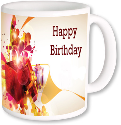 

PhotogiftsIndia Happy Birthday Gifts 38 Ceramic Mug(325 ml), Multicolor