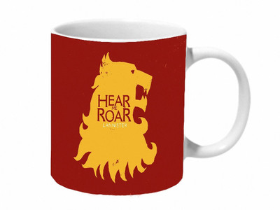 

Mooch Wale Game Of Thrones Hear Me Roar Lannister Ceramic Mug(325 ml), Multicolor