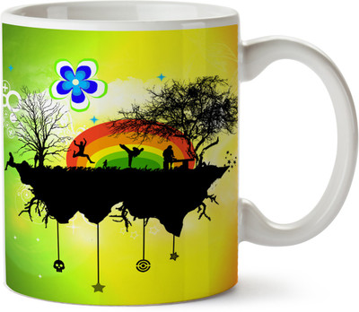 

Pentagraphics Graffiti Art Ceramic Mug(300 ml), Multicolor