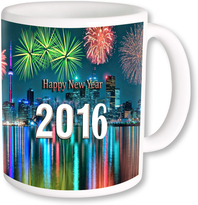 

PhotogiftsIndia Happy New Year 050 Ceramic Mug(325 ml), Multicolor