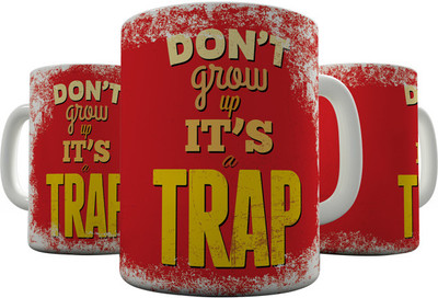 

Shaildha QU02 Ceramic Mug(350 ml), Multicolor