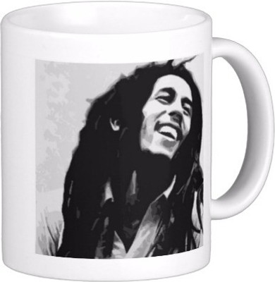 

Exoctic Silver Bob Marley Collector Edition Series 09 Ceramic Mug(300 ml), White