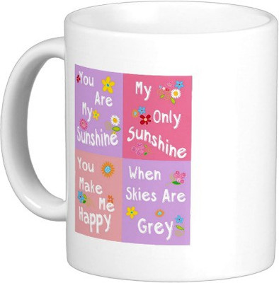 

Exoctic Silver MUG108 Ceramic Mug(250 ml), White