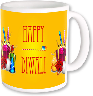

PhotogiftsIndia Happy Diwali 038 Ceramic Mug(325 ml), Multicolor