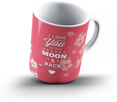 

Ucard Valentines Day Love535 Bone China, Ceramic, Porcelain Mug(325 ml), Multicolor