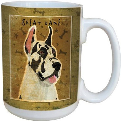 

Tree-Free Greetings Greetings sg44071 Harlequin Great Dane by John W. Golden Ceramic with Full-Sized Handle, 15-Ounce Ceramic Mug(60 ml), Multicolor
