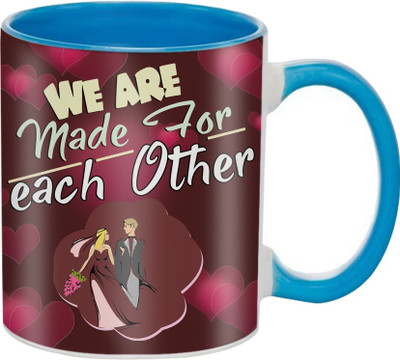 

SKY TRENDS Great Romantic Love Best Gifts For Valentine Day For Girlfriend Boyfriend Fiance Wife Husband, Anniversary,Christmas, Design 038 Ceramic Mug(325 ml), Multicolor