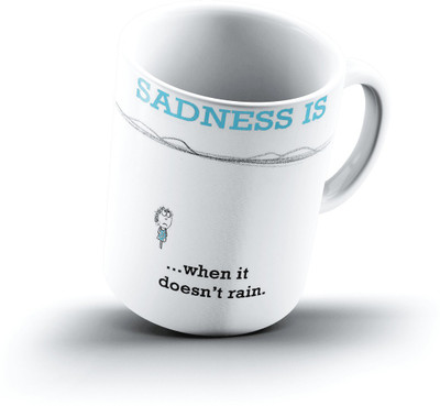 

Ucard Happiness Is2351 Bone China, Ceramic, Porcelain Mug(325 ml), Multicolor