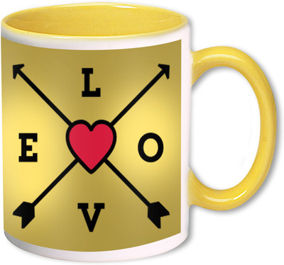 

Heyworlds love you valentine day gifts 0033 Ceramic Mug(325 ml), Multicolor