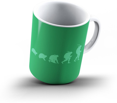 

Ucard Evolution Backpacker312 Bone China, Ceramic, Porcelain Mug(325 ml), Multicolor