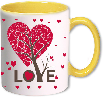 

Heyworlds love you valentine day gifts 0044 Ceramic Mug(325 ml), Multicolor