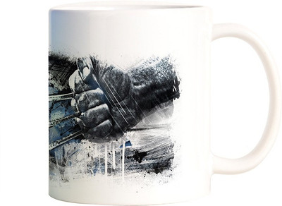 Rangeele Inkers Wolverine Claws Art Ceramic Mug(300 ml), Multicolor