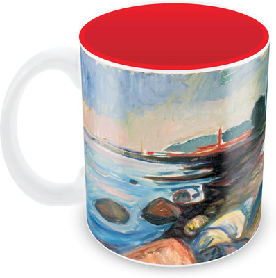 

Posterboy Shore House Ceramic Mug(350 ml), Multicolor