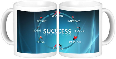 

Shopmillions Key of Success Ceramic Mug(300 ml), White