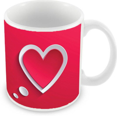 

Sleep Nature's SN-MG-2557 Ceramic Mug(350 ml), Red