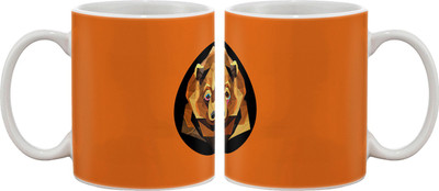 

Artifa Artistic Wolf Porcelain, Ceramic Mug(350 ml), Multicolor