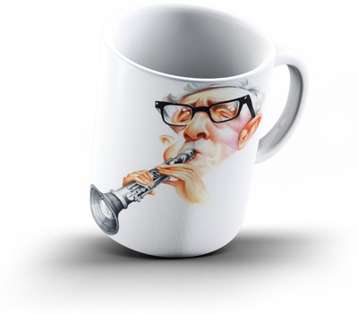 

Ucard Woody Allen Caricature849 Bone China, Ceramic, Porcelain Mug(325 ml), Multicolor