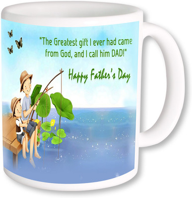 

PhotogiftsIndai Happy Father's Day 118 Ceramic Mug(325 ml), Multicolor