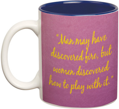 

Prithish Man May Have Discovered Fire Ceramic Mug(330 ml), Multicolor