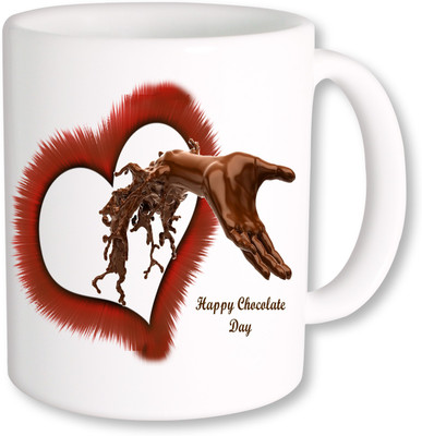 

PhotogiftsIndia Happy Chocolate Day 04 Ceramic Mug(325 ml), Multicolor