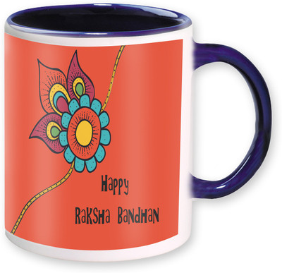 

PhotogiftsIndia Happy Raksha Bandhan 14 Ceramic Mug(325 ml), Multicolor