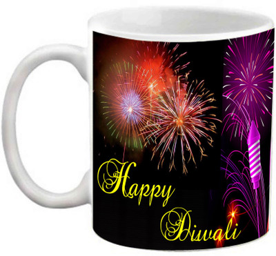

EFW Happy Diwali Printed Coffee Ceramic Mug(325 ml)
