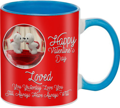 

SKY TRENDS Great Romantic Love Best Gifts For Valentine Day For Girlfriend Boyfriend Fiance Wife Husband, Anniversary,Christmas, Design 030 Ceramic Mug(325 ml), Multicolor