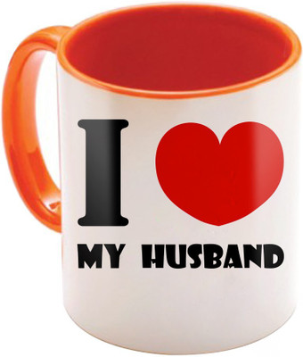 

SKY TRENDS Wonderful & Best Valentine Orange Gift For GirlFriend,Boyfriend,Husband,Wife,Friend Design Cod 116 Ceramic Mug(325 ml)