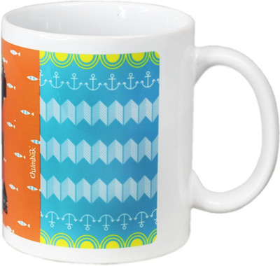 

Chumbak MG33 Ceramic Mug(300 ml), Multicolor